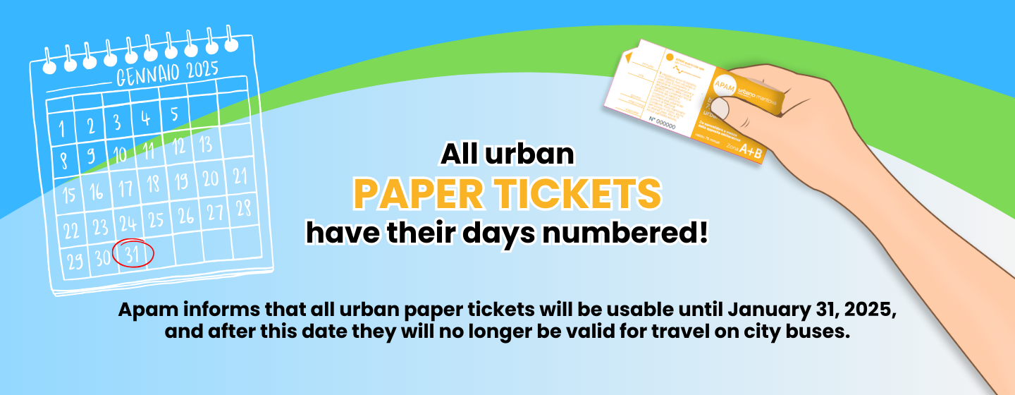 Stop using paper tickets on urban lines.